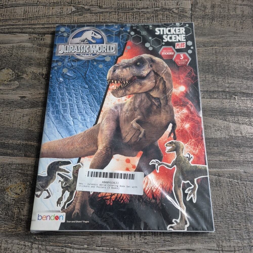 Bendon Jurassic World Sticker Scene Ultimate Coloring Activity Book New 1 Book
